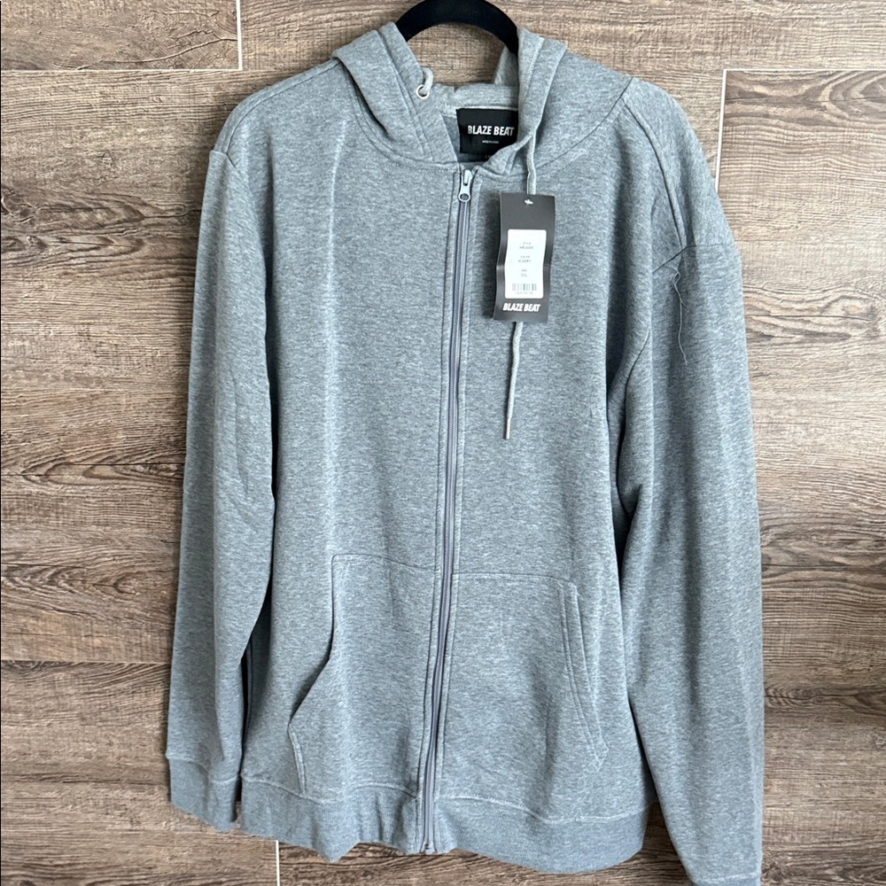 Blaze Beat Gray Men's Hoodie Set NWT